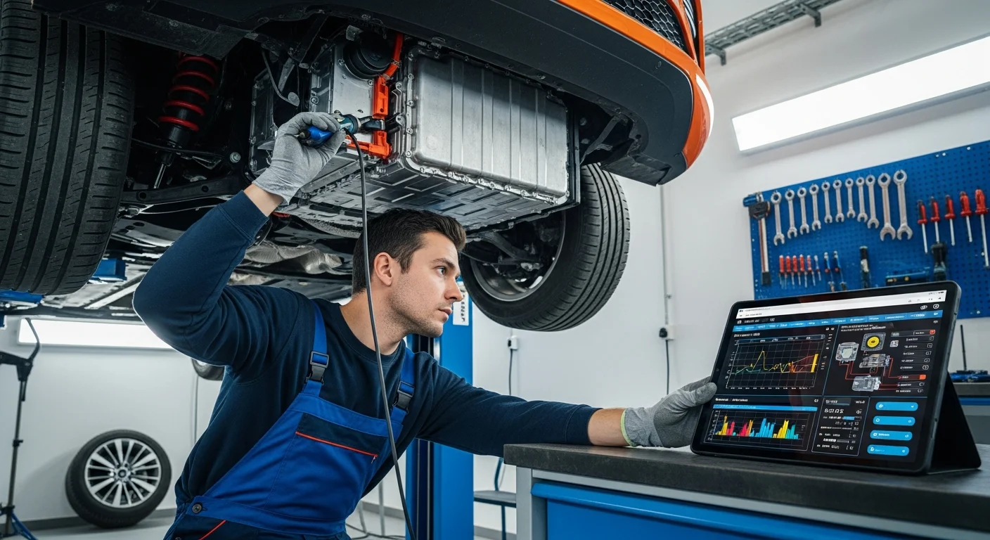 Garantie constructeur sur une batterie de voiture électrique avec badge 8 ans et 160 000 km