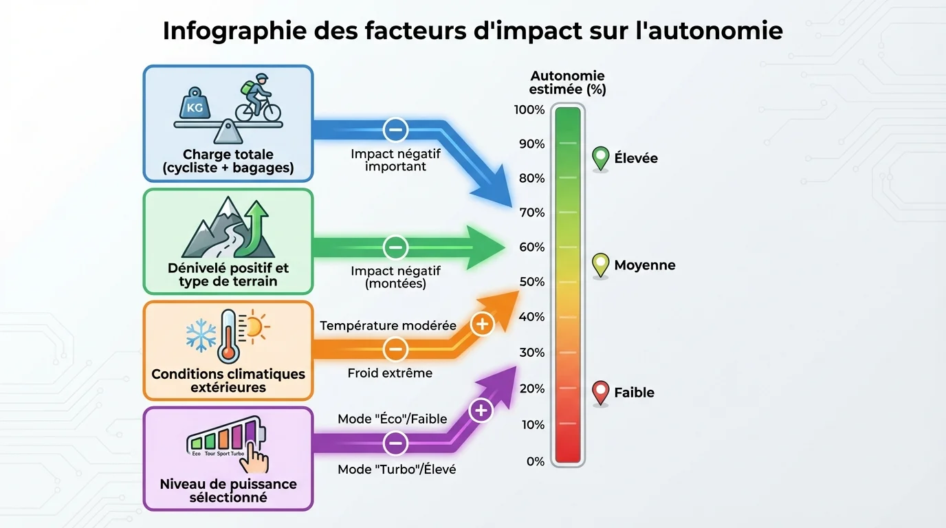 Infographie des facteurs d'impact sur l'autonomie