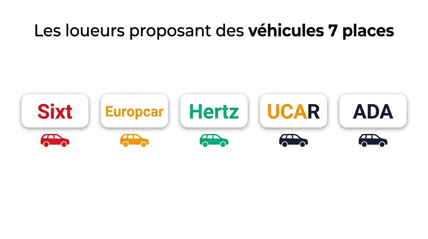 Loueurs proposant des véhicules 7 places