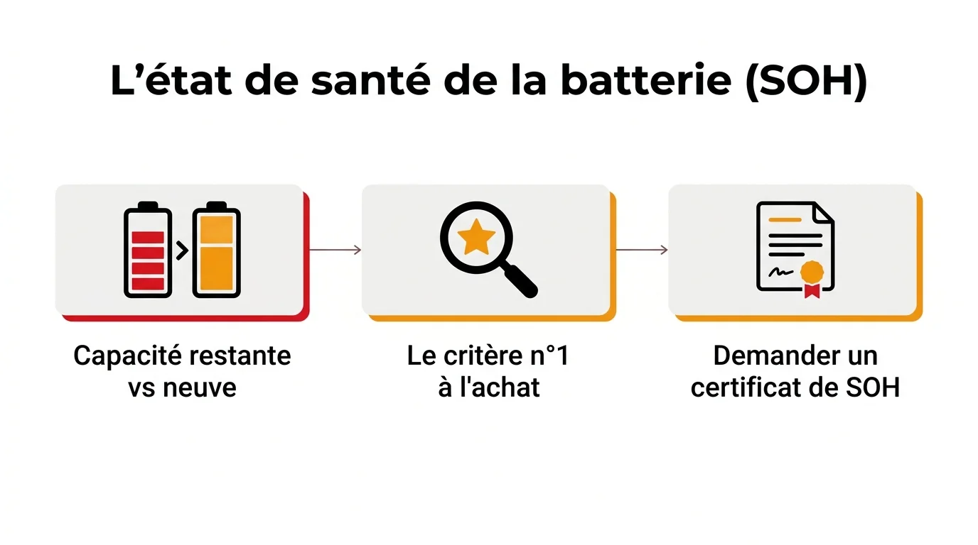 L'état de santé de la batterie (SOH), le critère numéro un à l'achat d'une voiture électrique d'occasion